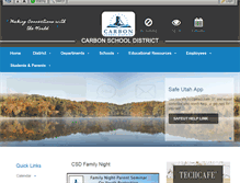 Tablet Screenshot of carbonschools.org
